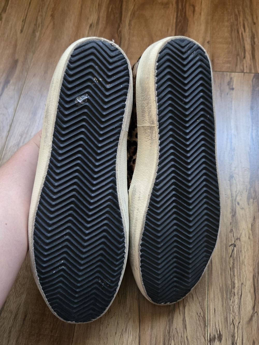 Golden Goose Super Star Leopard Print Low-Top Sneakers Womens 41, 10 - Picture 2 of 4